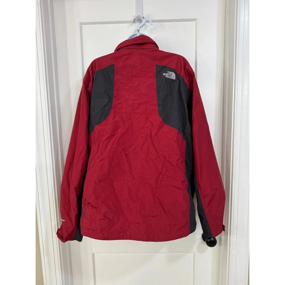 The North Face Men's‎ hyvent red full zip hooded lined heavy coat large
